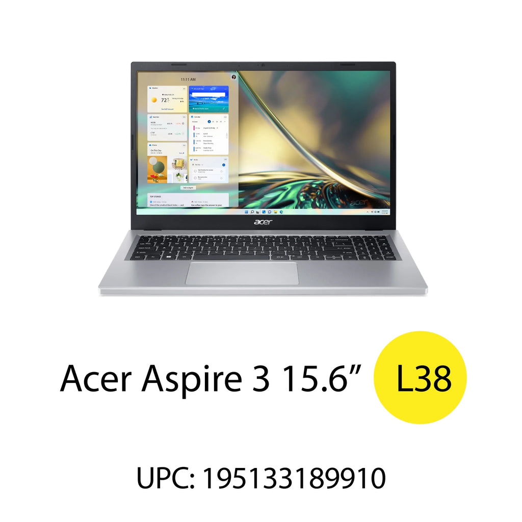 Acer Aspire 3 15.6" FHD Laptop, Intel Core i3, 8GB RAM, 128GB, Windows 11 Q935