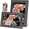 FRAMEO 10.1 Inch WiFi Digital Picture Frame,Digital Frame Built-in 32GB Storage,1280x800 HD,Touch Screen,Wall Mountable,Auto-Rotate,Share Photos/Videos Instantly from Anywhere