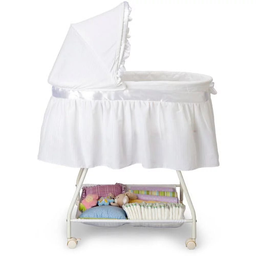 Delta Children Classic Sweet Beginnings Bassinet, White H767123