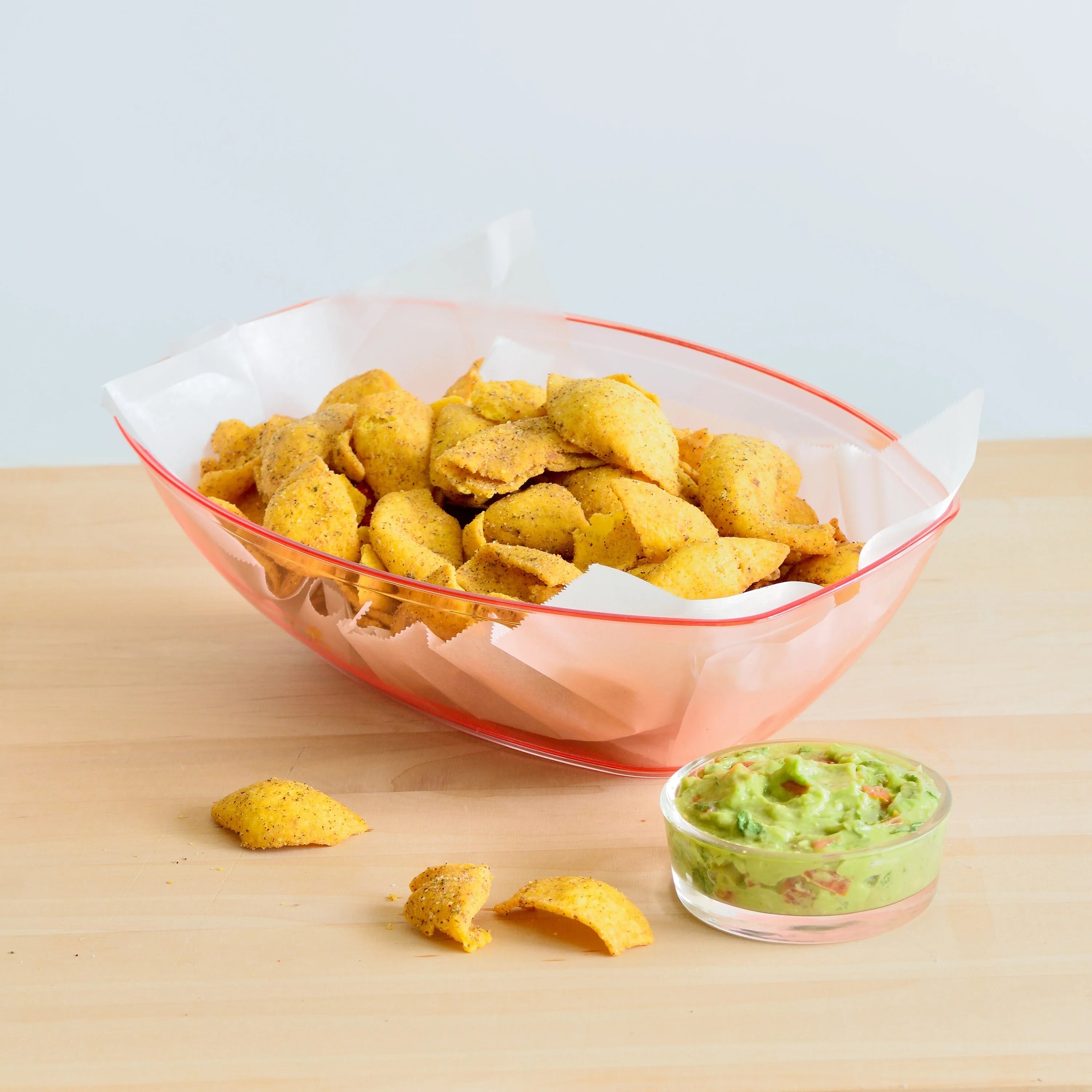 8 Pack 80 oz Luau Plastic Mixing and Serving Bowls, Rainbow V570