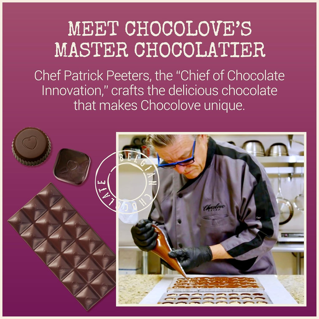Chocolove Premium Ruby Chocolate with Passion Fruit Essence, 34% Cocoa, Gluten-Free, 3.2 oz Bar (10 Pack) N959736