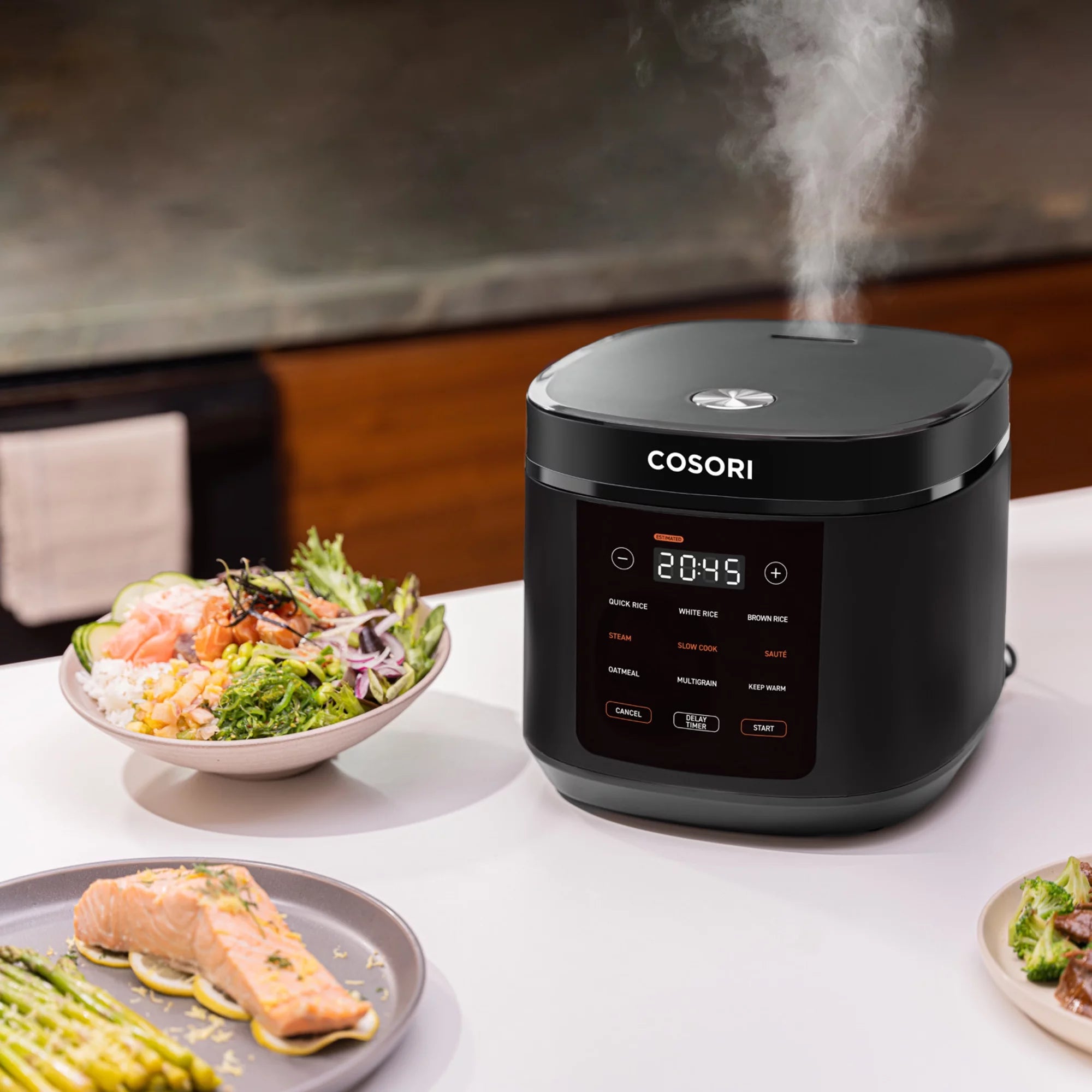 COSORI 5.0-Quart Rice Cooker with 9 Cooking Functions, Touch Control C103