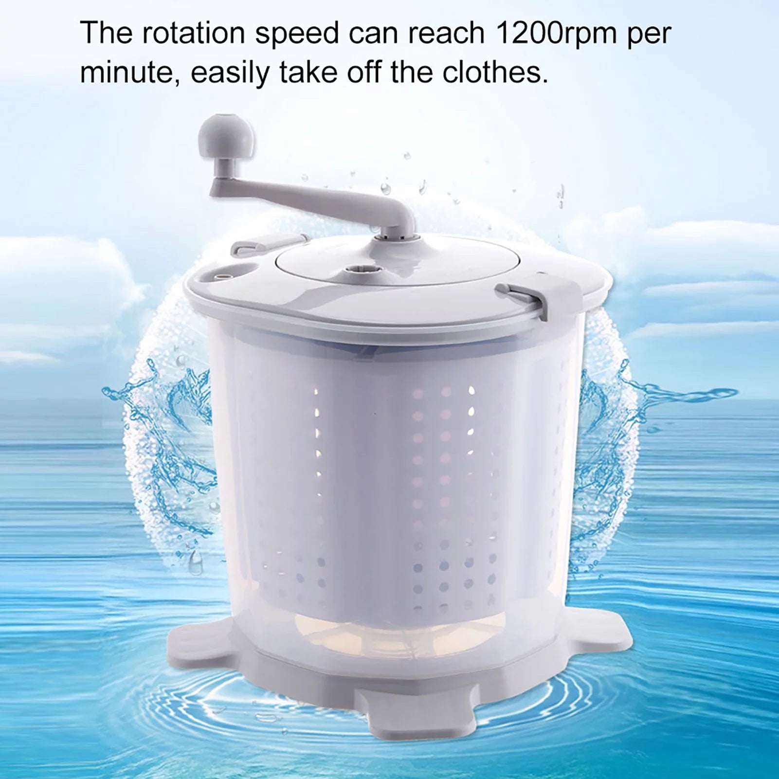 Mini Portable Manual Washing Machine for Underwear Laundry, Gray I196599