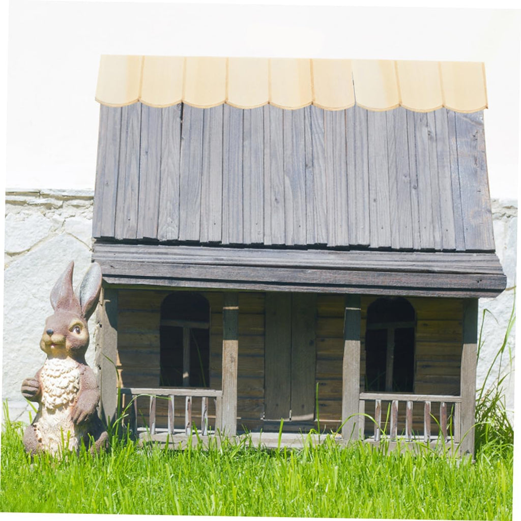 24pcs Dollhouse Miniature Roof Tiles Wood Decor T25249