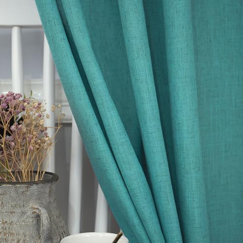 Natural Linen Window Valance 18 Inch Light Filtering Rod Pocket Cream W836933