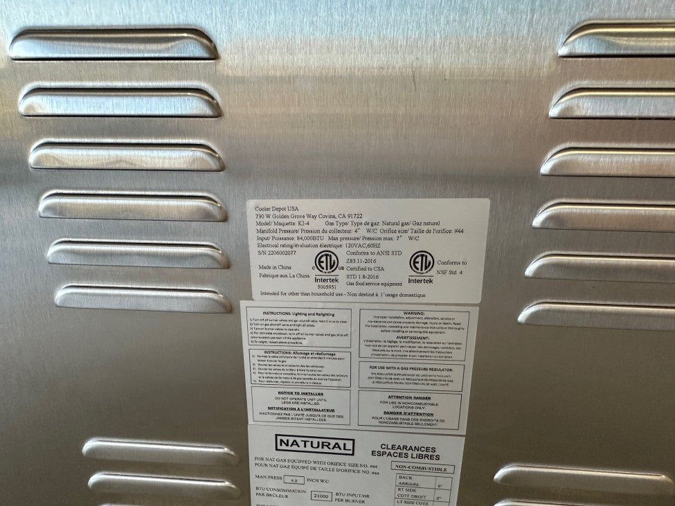 84,000BTU Natural Gas Rotisserie Oven Grill with Auto Rotating Skewers C97445