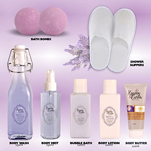 Lavender Pampering Gift Basket for Mom - Spa Bath Gift Set S827109