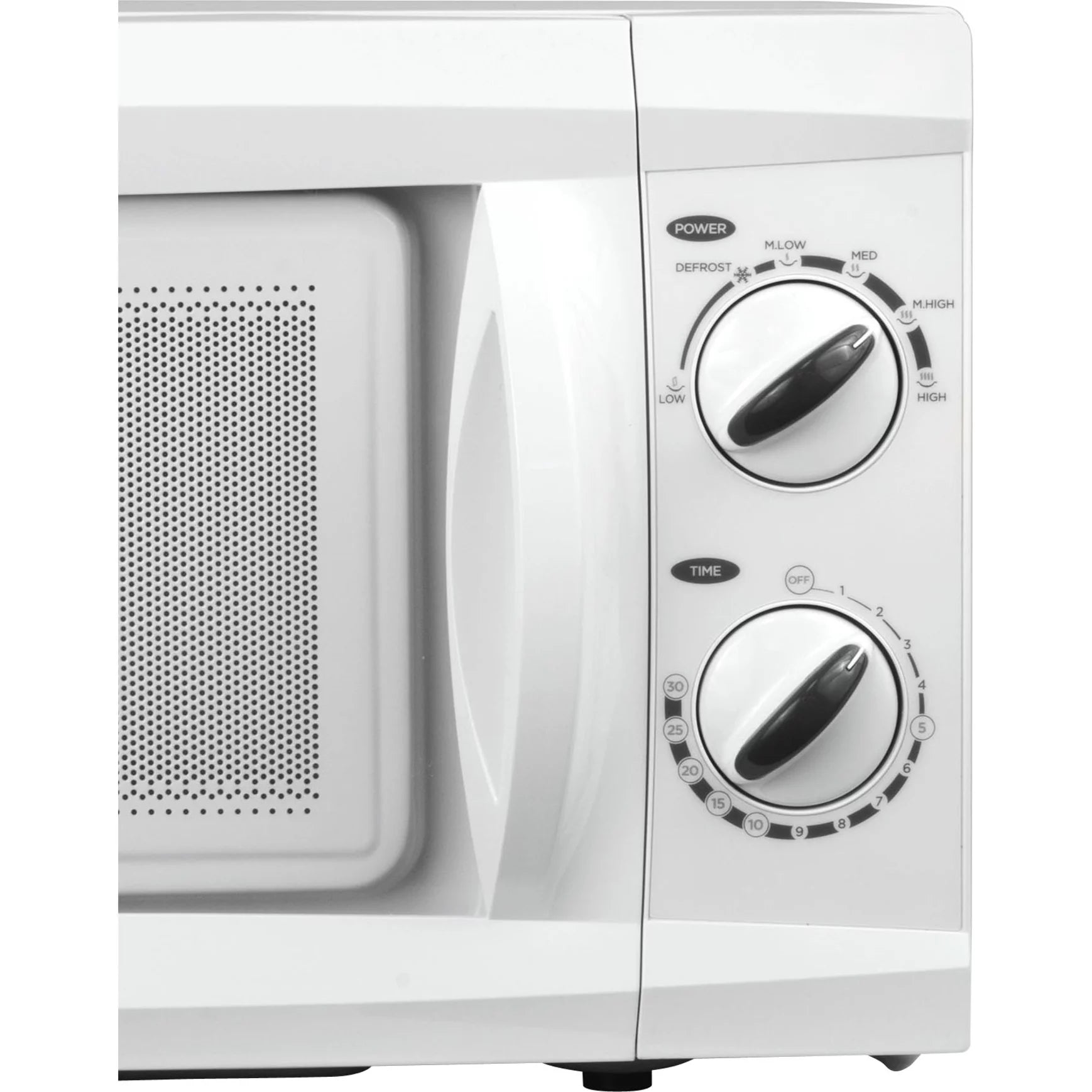 Commercial Chef CHM660W 0.6 cu. ft. 600W Countertop Microwave Oven, White O969