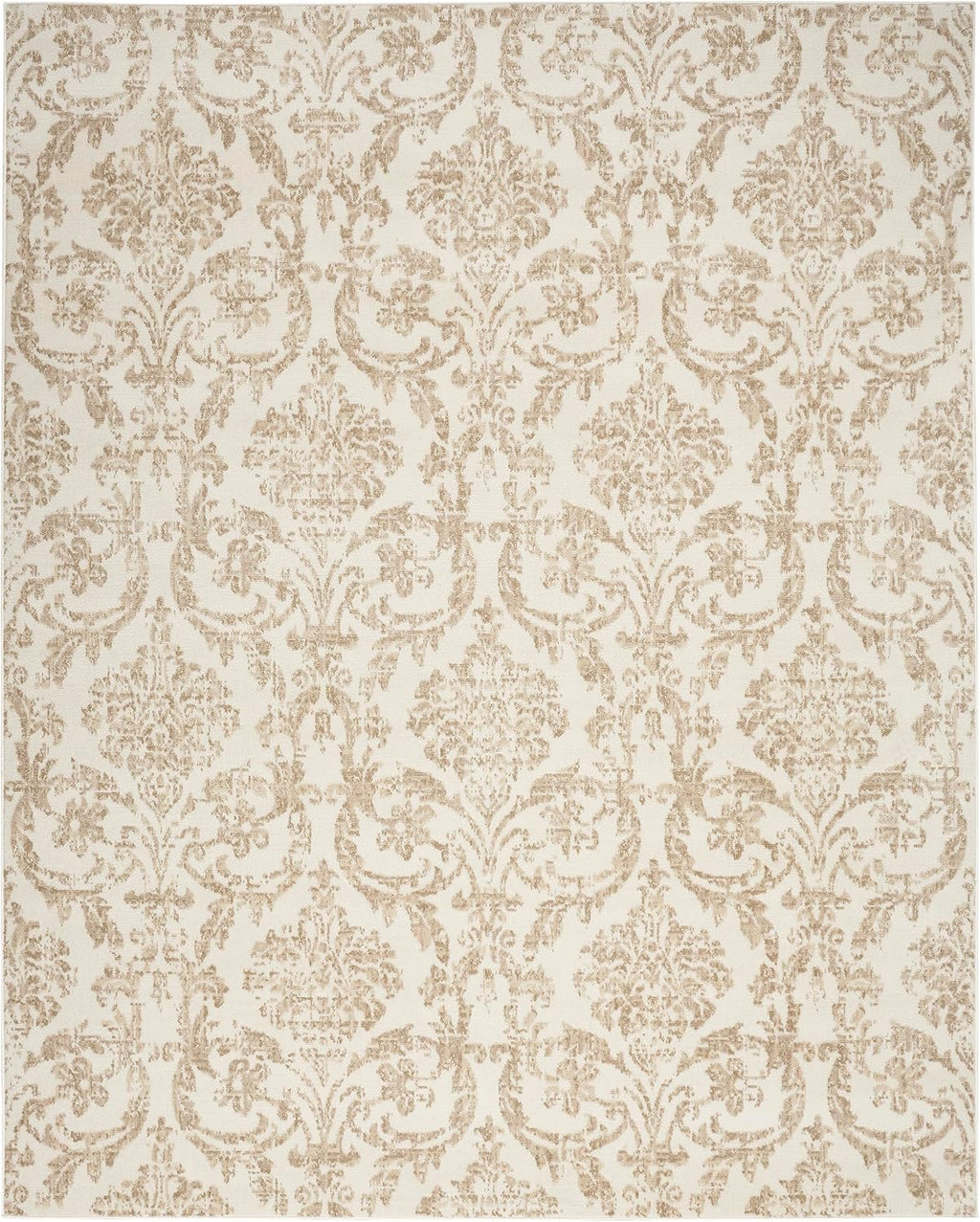 Nourison Jubilant Vintage Ivory Beige 8x10 Area Rug V61041