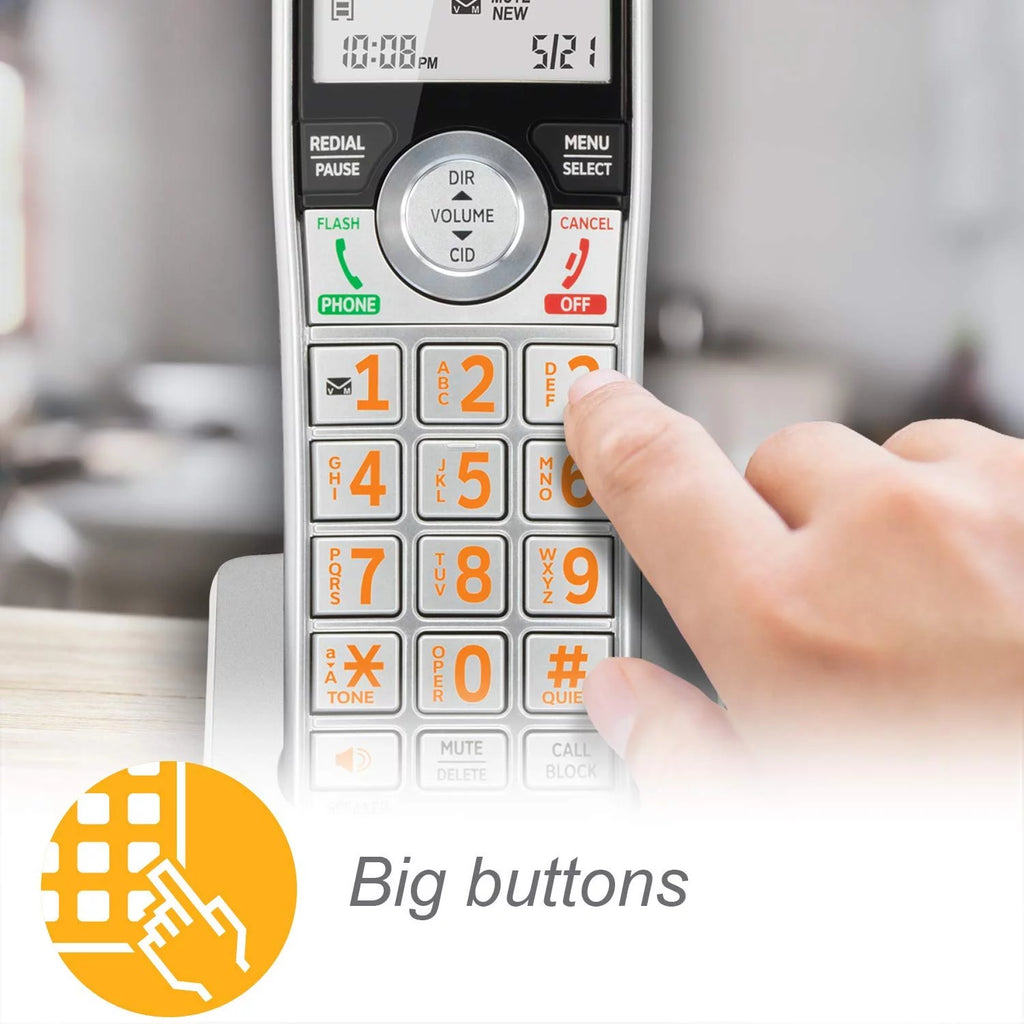 AT&T CL82407 DECT 6.0 Expandable Answering System with 4 Handsets I73883