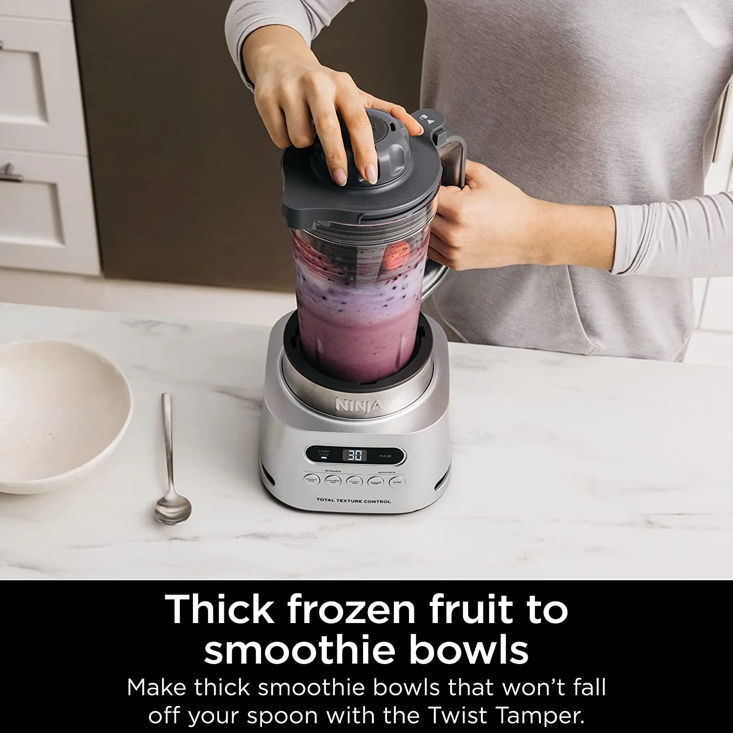 SS151 TWISTi Blender DUO, High-Speed 1600W Smoothie Maker, 34-oz Pitcher & 2 To-Go Cups, Gray M843914