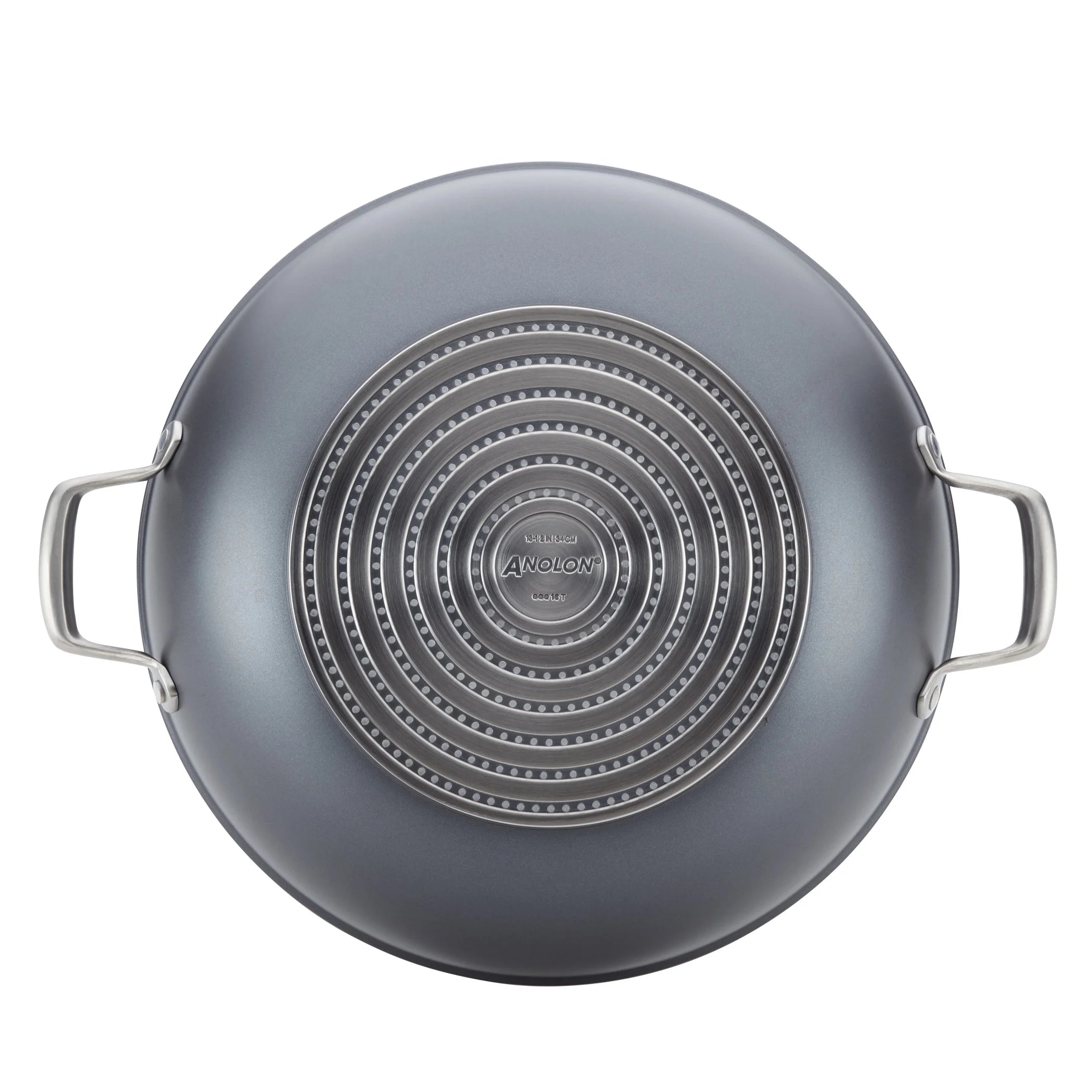 Anolon Accolade Forged Hard-Anodized Nonstick Wok with Lid, 13.5-Inch D69168