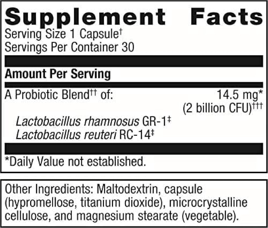 Metagenics UltraFlora Women's Probiotics for Vaginal Health, 30 Count E51369
