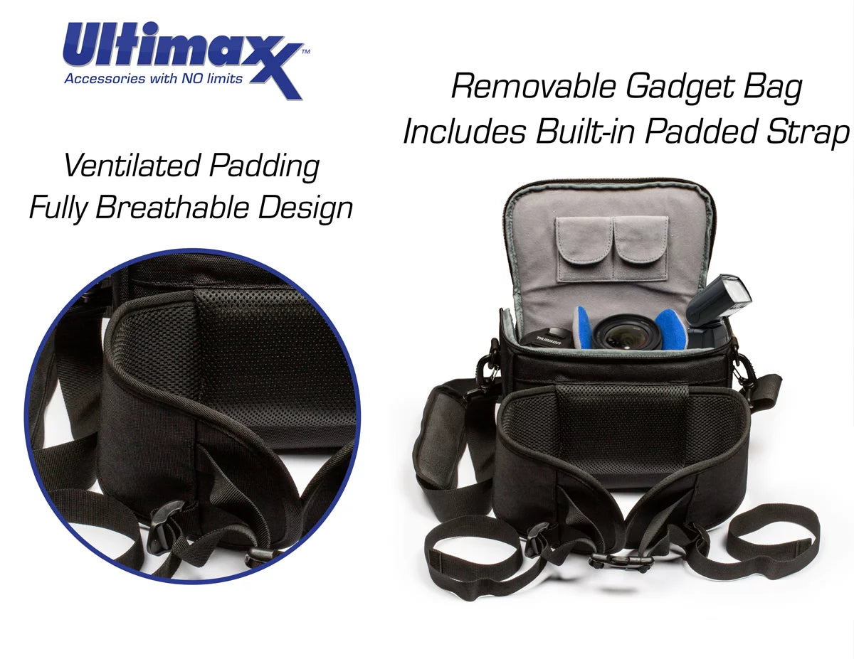 Professional Heavy Duty Camera Backpack with Removable Gadget Bag F411