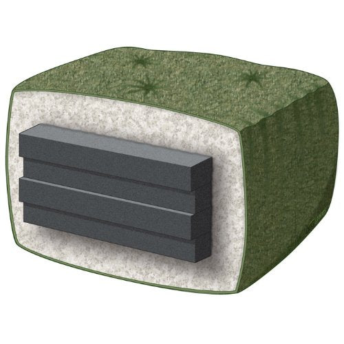 Nirvana Futons Eastridge Futon Set - Full Size, Premium 8" Mattress, Oxford Bronze Cover M4430