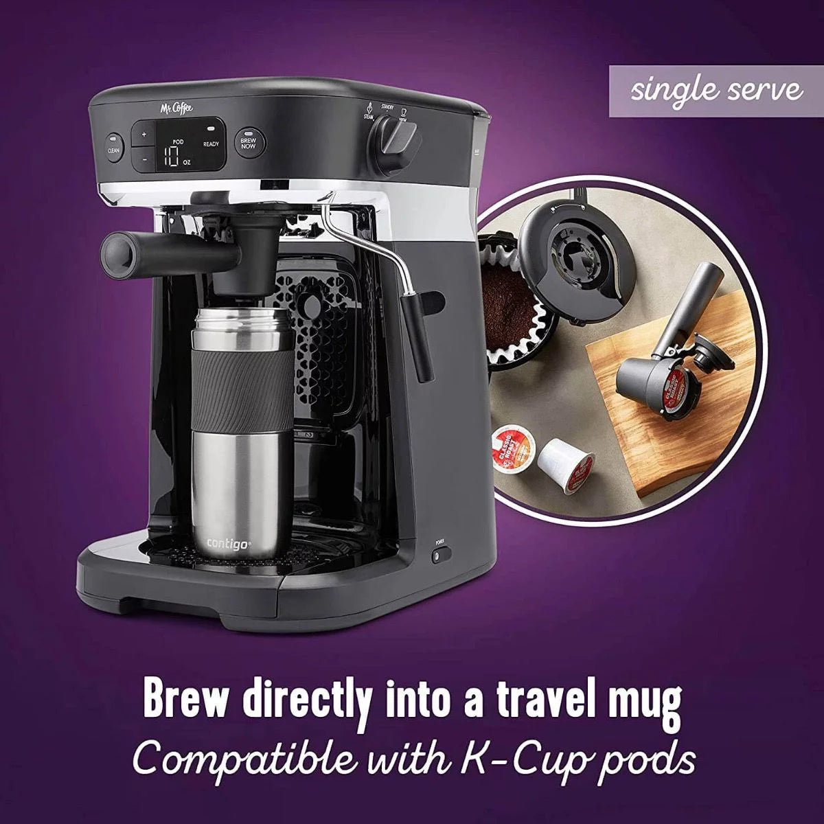 Mr. Coffee All-in-One Specialty Pods Coffee Maker X823