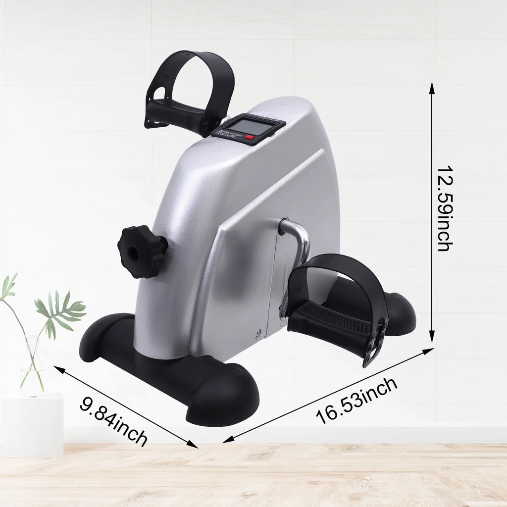 Under Desk Bike Pedal Exerciser with LCD Display for Arm and Leg Exercise H131900