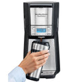 Hamilton Beach (48465) Coffee Maker with 12 Cup Capacity & Internal Storage Coffee Pot, Brewstation, Black & Stainless Coffee Pot, Brewstation, Black & Stainless