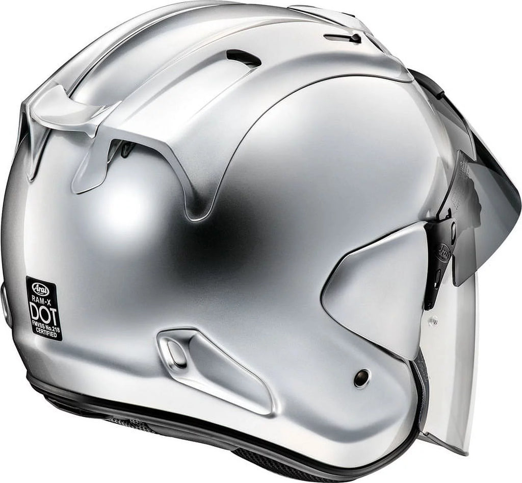 Arai Ram-X Solid Open Face Motorcycle Helmet Aluminum Silver XXL R269