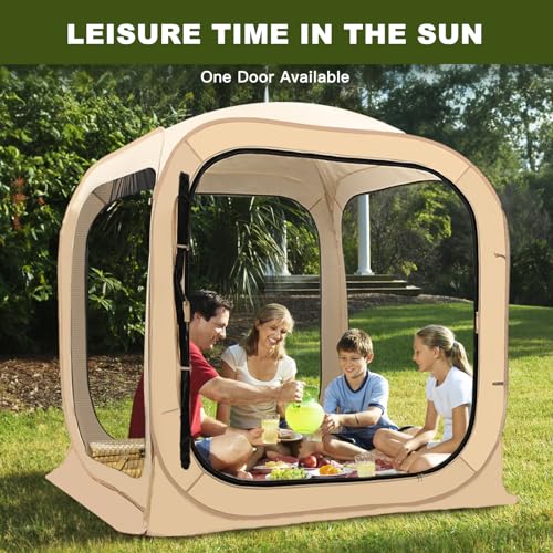 DoCred Sports Tent Pop-Up Screen House for Camping and Outdoor Events S692254