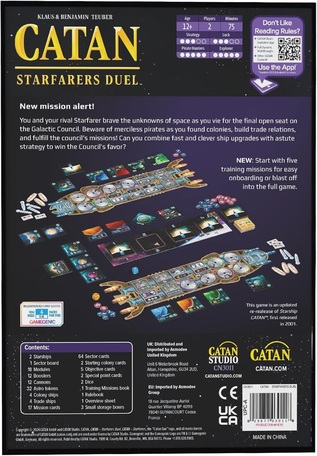 CATAN Starfarers Duel Board Game - 2-Player Strategy Game for Kids and Adults, Ages 12+ M806