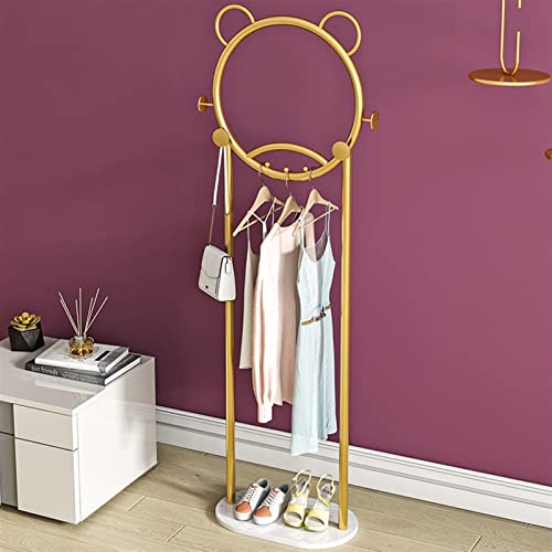 Coat Rack Stand for Coats Hats Scarves Clothes Handbags Black E5754