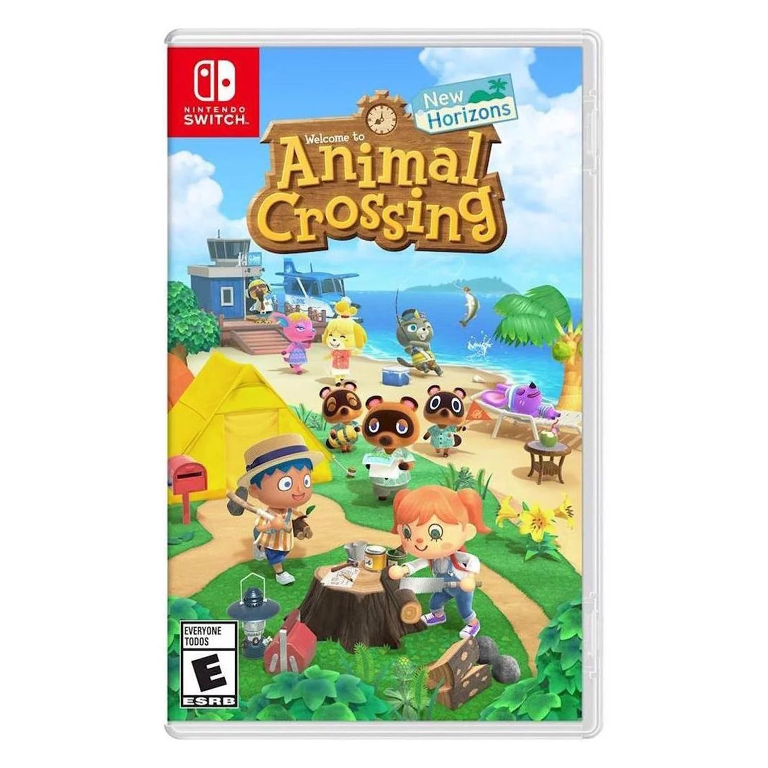 Nintendo Switch Lite Blue Gaming Console Bundle with Animal Crossing X993056