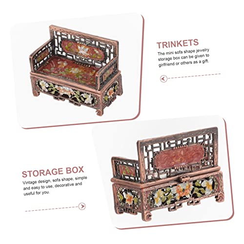 ARTIBETTER 3pcs Metal Ring Miniature Furniture Ornament Storage Box L2751
