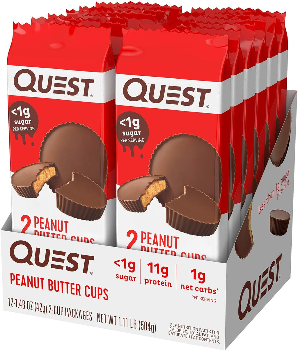 Quest Nutrition Protein Chips, Cheese Crackers & Peanut Butter Cups Variety Bundle F951
