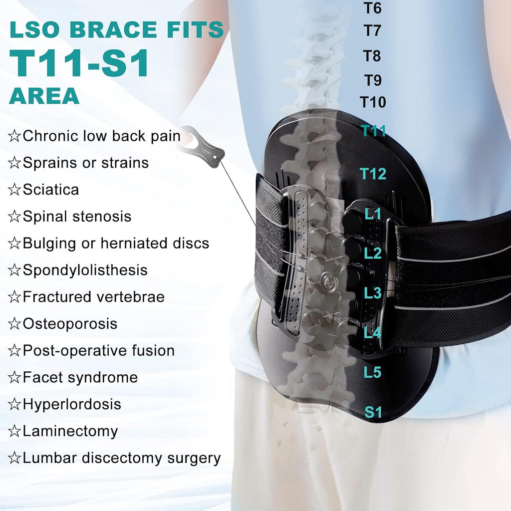 LSO Spine Decompression Support ARC Back Brace for Women & Men A619