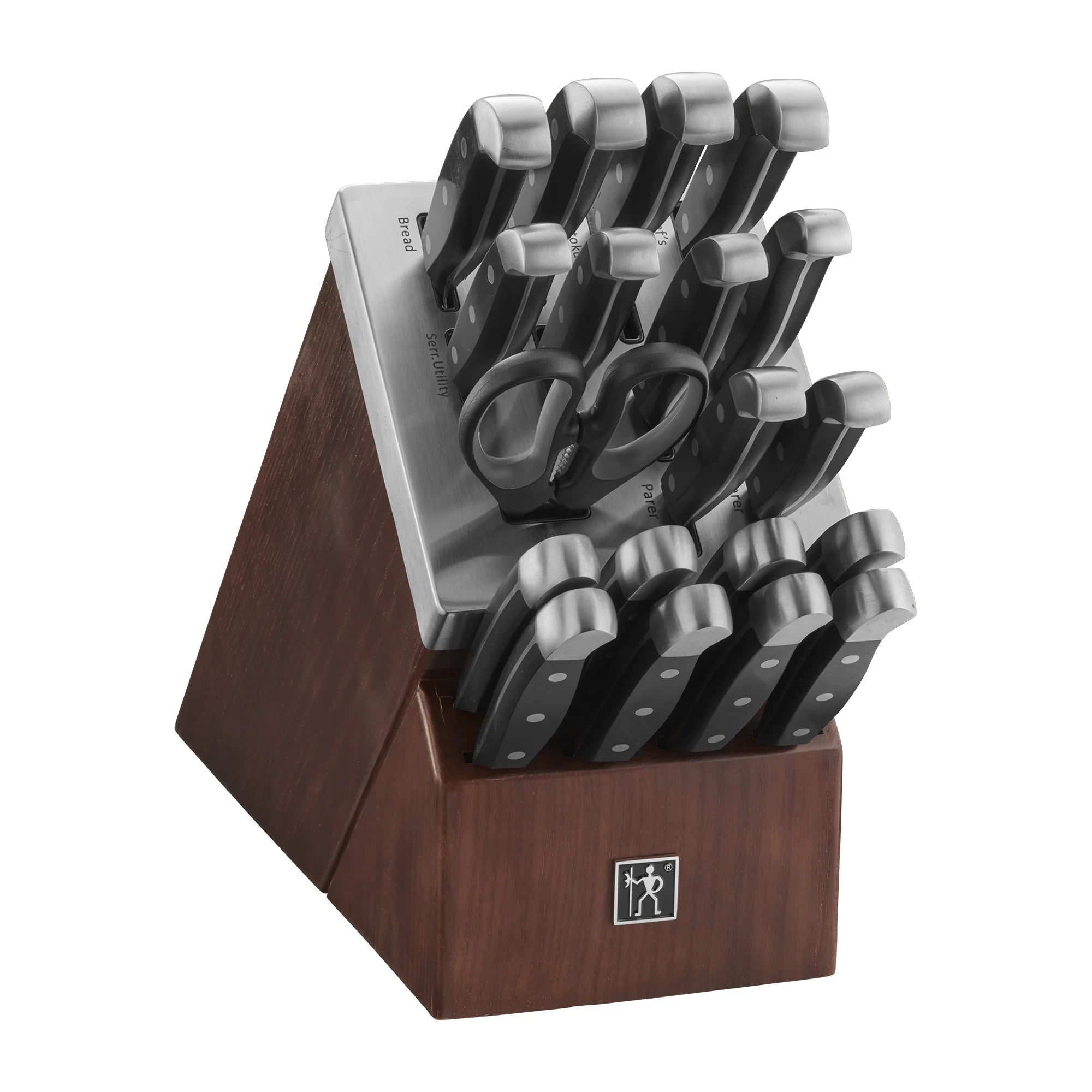 HENCKELS International Statement 20-Piece Self-Sharpening Knife Set with Block, Dark Brown W91075