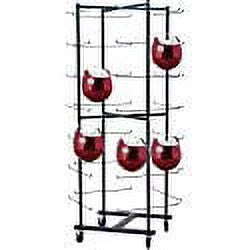 Champion Sports Rolling Football Helmet Rack Q315365