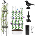 Garden Trellis for Climbing Plants Outdoor, 6ft Tall Plant Trellis Support for Potted Plants Climbing Vine Rose Clematis Vegetable Cucumber Trellis, Garden Obelisk Trellis