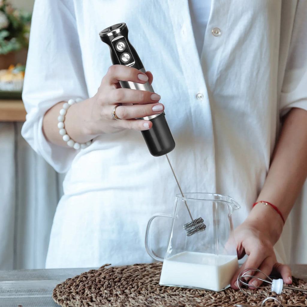 iMounTEK Immersion Hand Blender, 1000W 5-in-1 Stainless Steel, Black B4538