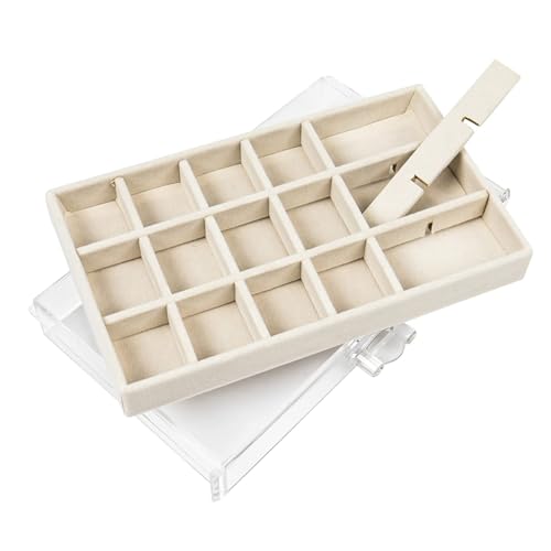 Clear Acrylic Jewelry Box with 5 Drawers for Women and Girls Q677262