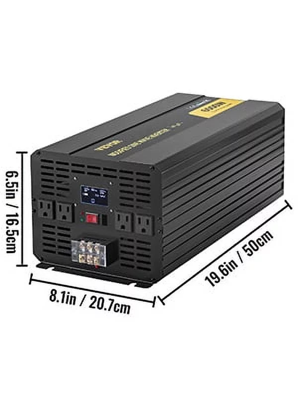 VEVOR 6000W Modified Sine Wave Power Inverter 12V to 120V V656734