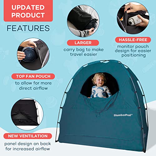 SlumberPod The Original Blackout Sleep Tent for Babies and Toddlers, Teal O5470