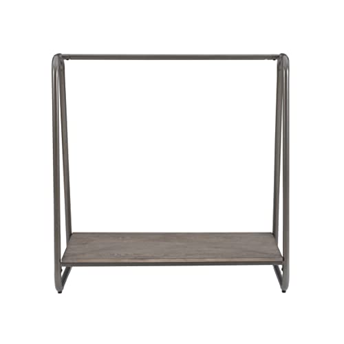 Linon Richter Modern Clothing Rack with Wooden Shelf F6213