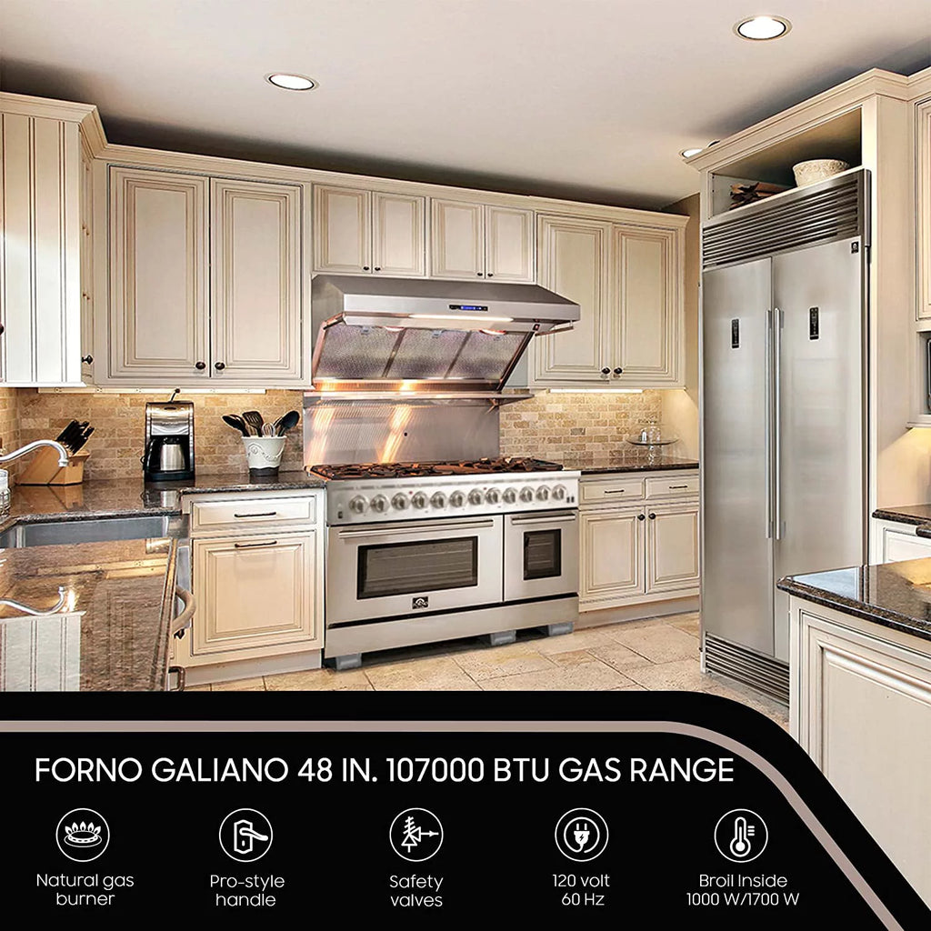 Galiano Gold Professional 48" Freestanding Gas Range H868