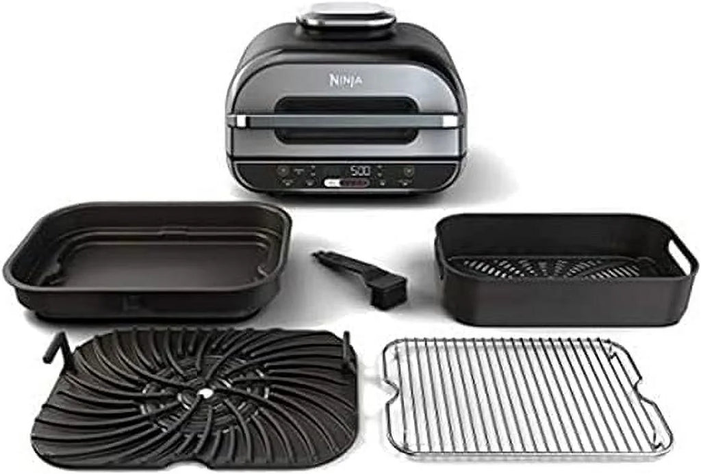 Ninja Foodi Smart XL 5-in-1 Indoor Grill with 4-Quart Air Fryer BG500A Black X852214