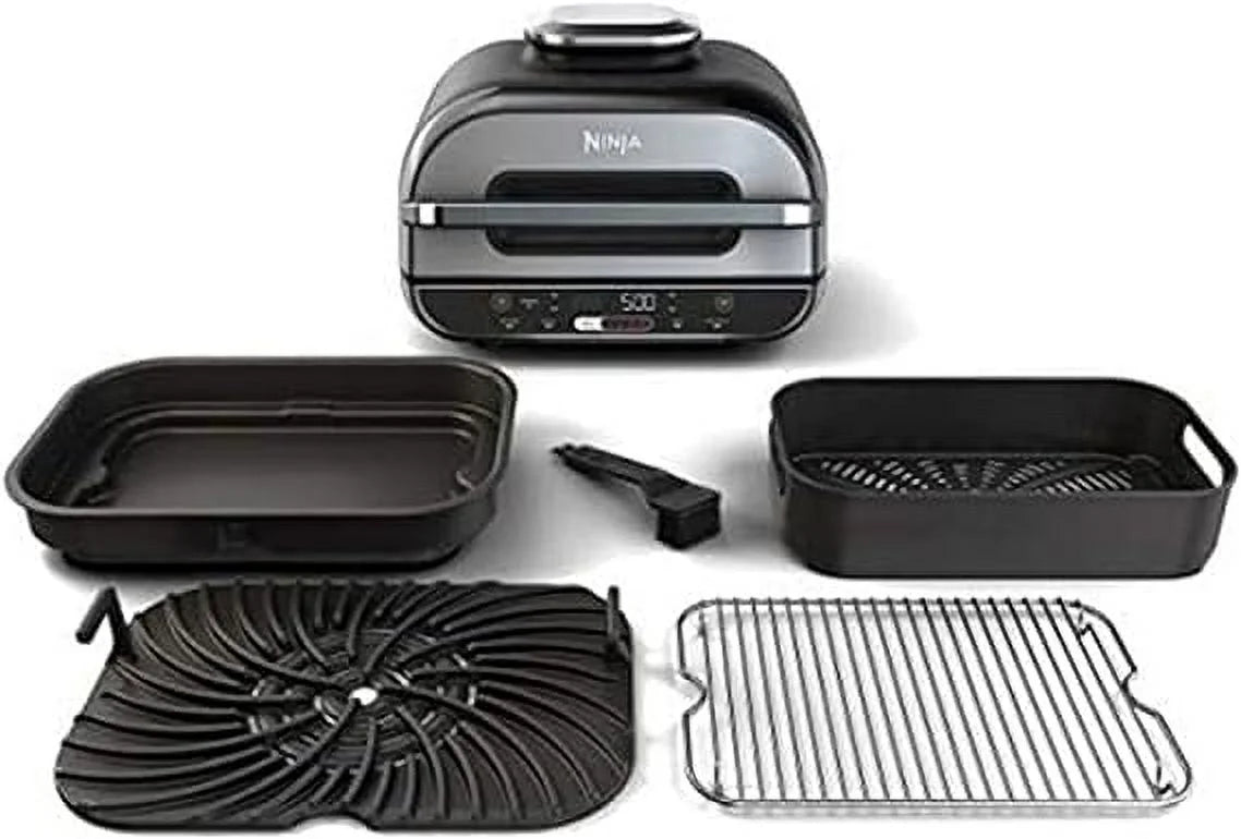 Ninja Foodi Smart XL 5-in-1 Indoor Grill with 4-Quart Air Fryer BG500A Black X852214
