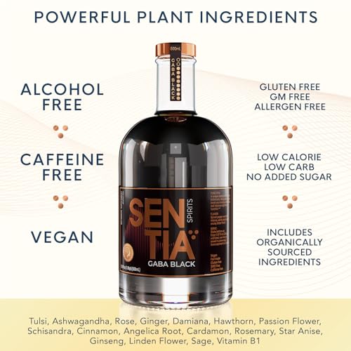 Sentia Gaba Black Botanical Non Alcoholic Spirits, Vegan, 16.9 fl oz P47508