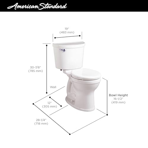 American Standard Champion PRO Two-Piece Toilet with Slow-Close Seat, Round Front, White A5240