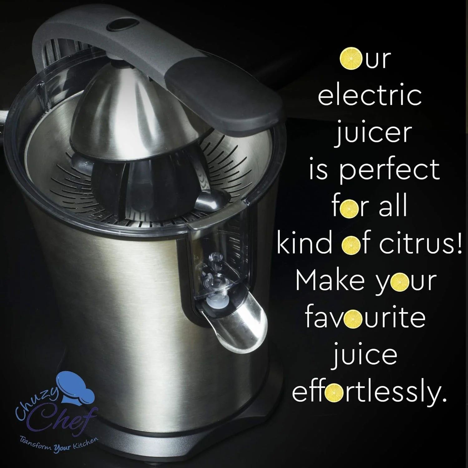 Electric Citrus Juicer Stainless Steel Fruit Squeezer for Orange Lemon Lime B3206