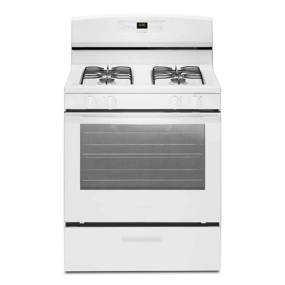 Amana® AGR6303MMW 30-inch Gas Range with Bake Assist Temps, EasyAccess
