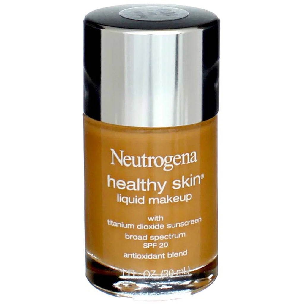 Neutrogena Healthy Skin Liquid Makeup SPF 20, Natural Tan [100], 1 oz (Pack of 2)