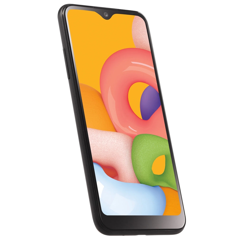 Samsung Galaxy A01 16GB Black Prepaid Smartphone Y3347