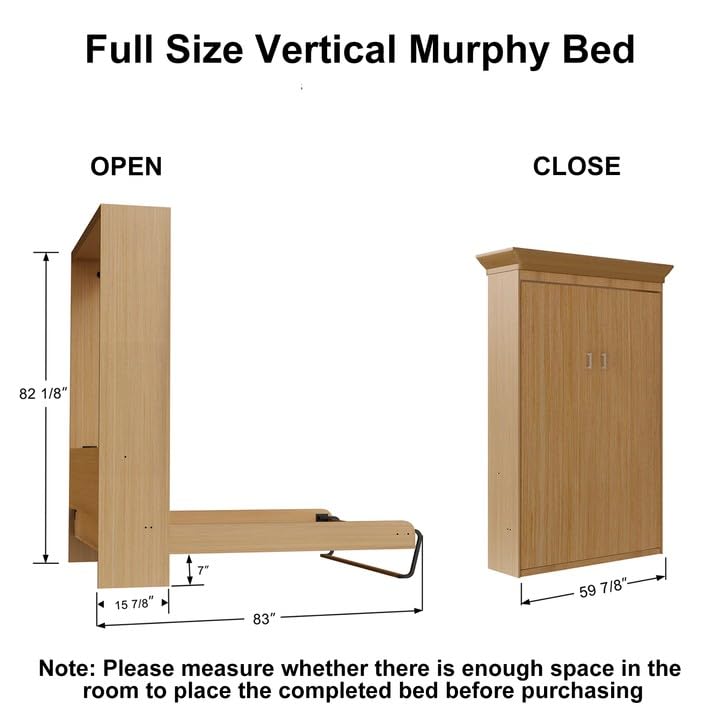 ROOMTEC Queen Murphy Bed Hardware Kit, Folding Wall Bed, Horizontal Y864567