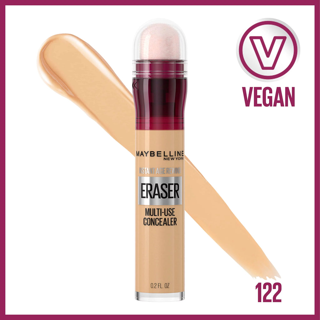 Maybelline Instant Age Rewind Eraser Multi Use Concealer 122, 0.2 Fl Oz (Pack of 2) Z94419