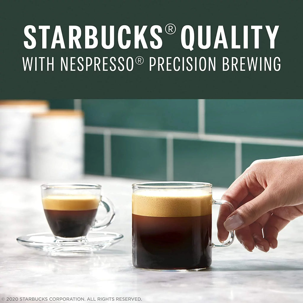 Starbucks Coffee Nespresso Vertuo Capsules, Dark Roast Espresso, 10 Count I705